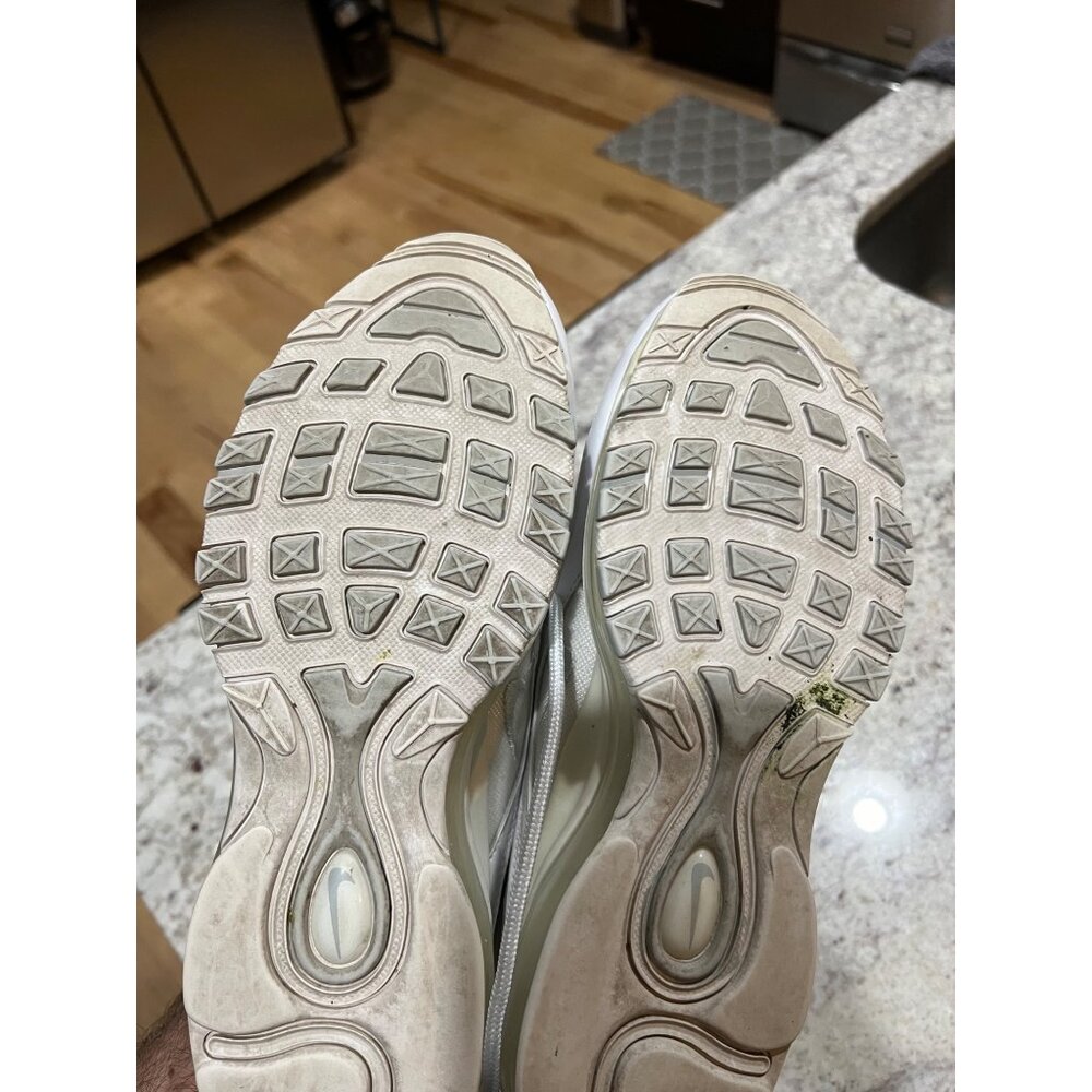 Nike Air Max 97 Triple White Wolf Grey Shoes‎ 921826-101 - Size 8.5 - Picture 4 of 6
